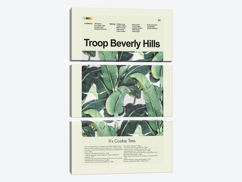 Troop Beverly Hills by Prints and Giggles by Erin Hagerman 3-piece Canvas Art