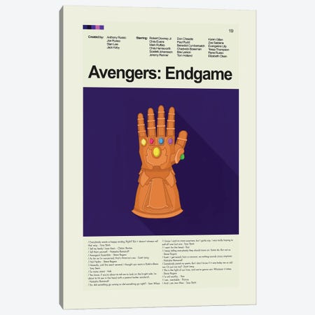 Avengers: Endgame Canvas Print #PAG372} by Prints and Giggles by Erin Hagerman Art Print