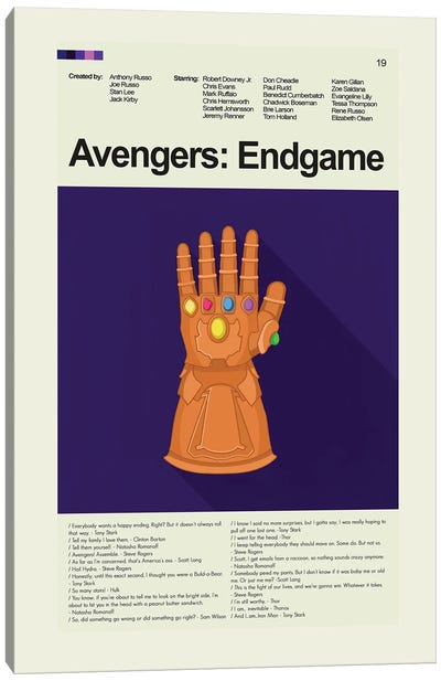 Avengers: Endgame Canvas Art Print - Comic Book Character Art