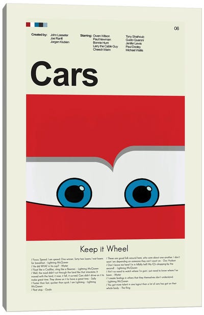 Cars Canvas Art Print - Prints And Giggles by Erin Hagerman