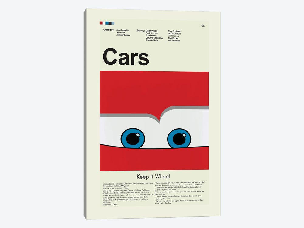 Cars by Prints and Giggles by Erin Hagerman 1-piece Canvas Print