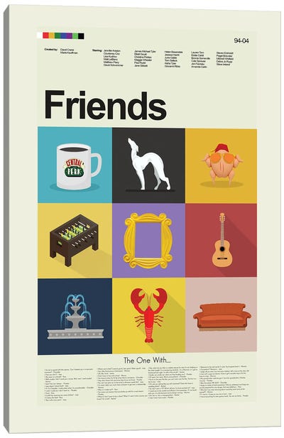 Friends Canvas Art Print - Prints And Giggles by Erin Hagerman