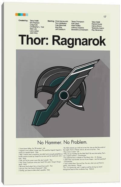 Thor: Ragnarok Canvas Art Print - Prints And Giggles by Erin Hagerman
