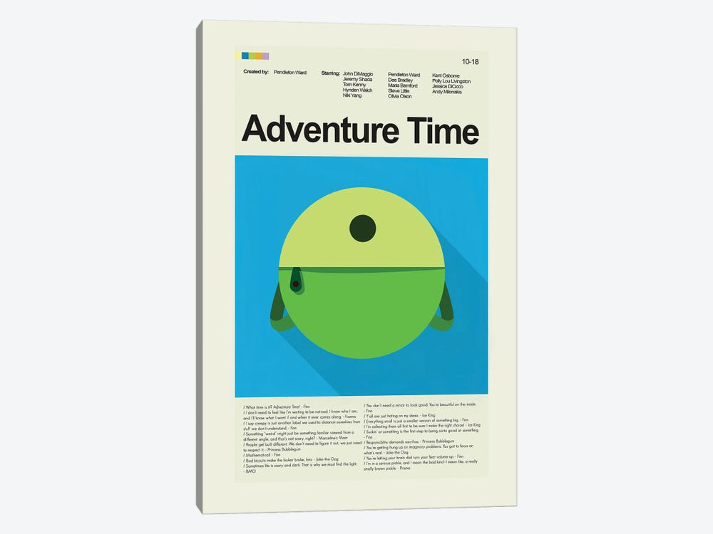 Adventure Time by Prints and Giggles by Erin Hagerman 1-piece Art Print