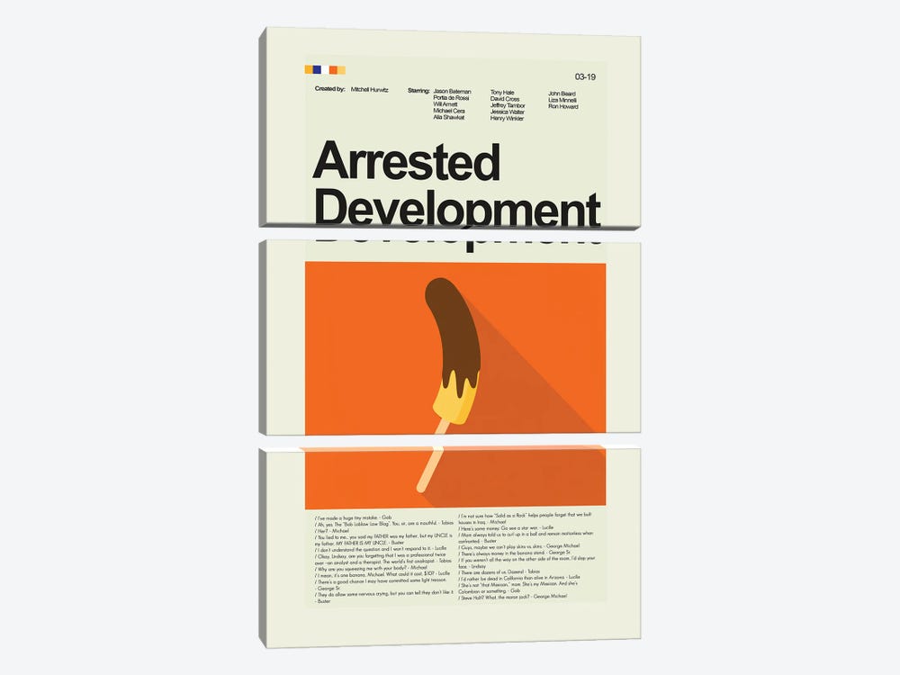 Arrested Development by Prints and Giggles by Erin Hagerman 3-piece Art Print