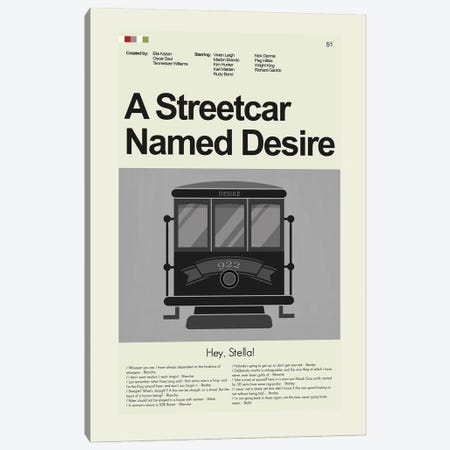 A Streetcar Named Desire Canvas Print #PAG392} by Prints and Giggles by Erin Hagerman Canvas Print