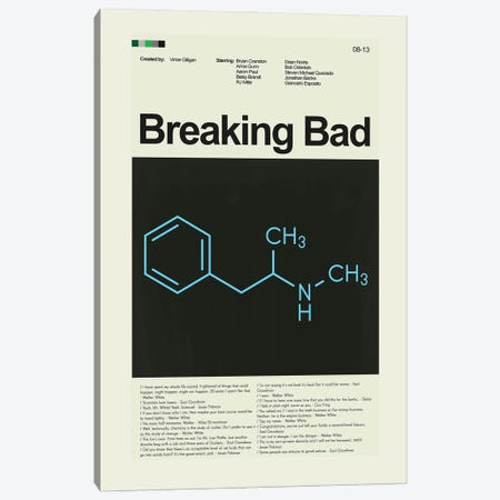 Breaking Bad Canvas Print #PAG396} by Prints and Giggles by Erin Hagerman Canvas Art