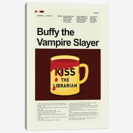 Buffy the Vampire Slayer - TV Series Canvas Print #PAG397} by Prints and Giggles by Erin Hagerman Canvas Art