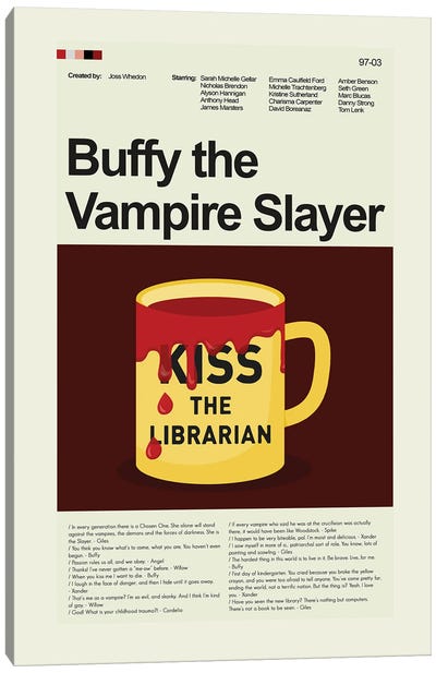 Buffy the Vampire Slayer - TV Series Canvas Art Print - Buffy The Vampire Slayer