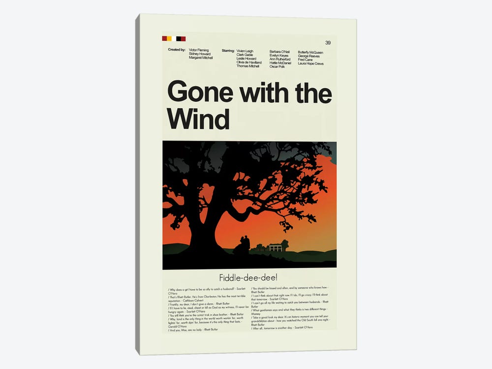 Gone With The Wind by Prints and Giggles by Erin Hagerman 1-piece Canvas Print