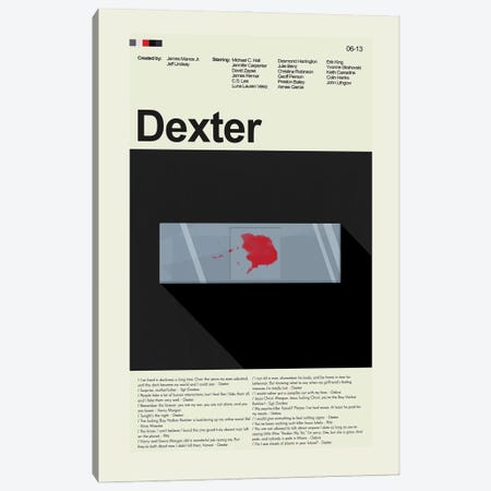 Dexter Canvas Print #PAG400} by Prints and Giggles by Erin Hagerman Canvas Art Print