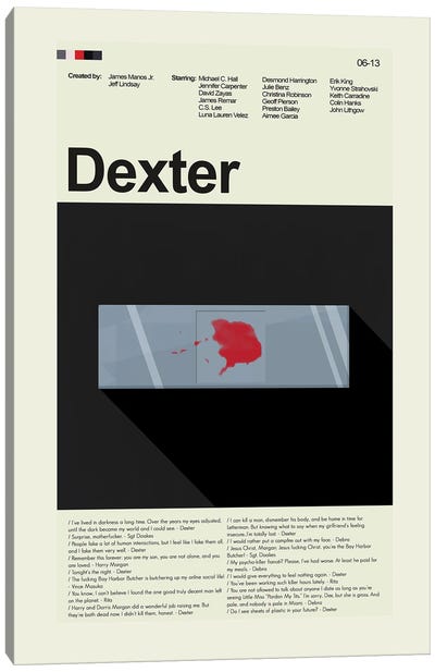 Dexter Canvas Art Print - Dexter Morgan