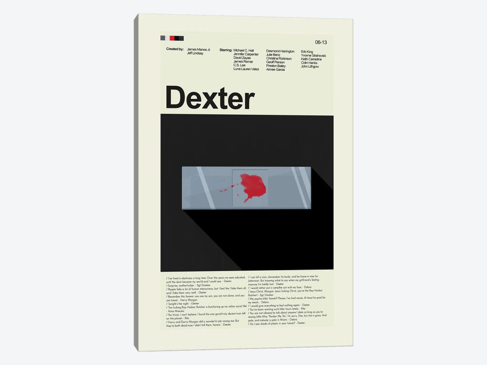 Dexter by Prints and Giggles by Erin Hagerman 1-piece Art Print