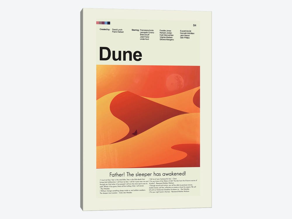 Dune (1980) by Prints and Giggles by Erin Hagerman 1-piece Canvas Print