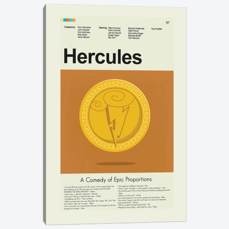 Hercules Canvas Print #PAG407} by Prints and Giggles by Erin Hagerman Canvas Art