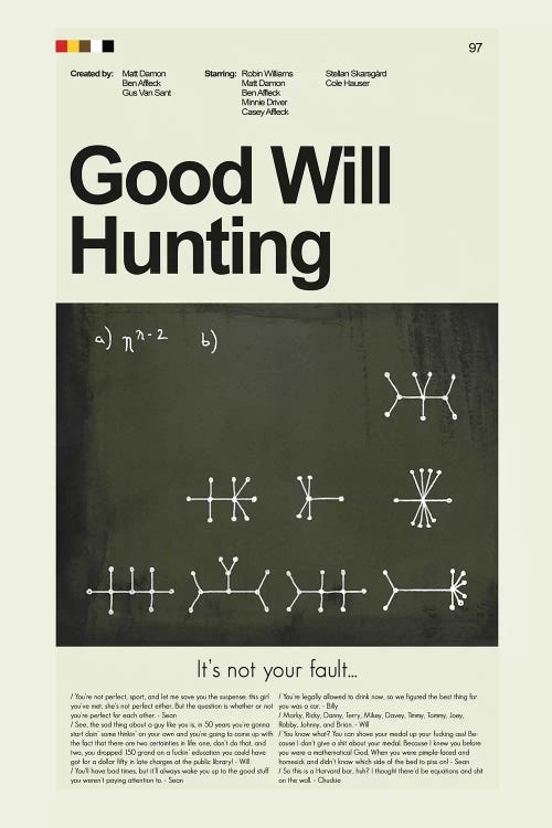 Good Will Hunting by Prints and Giggles by Erin Hagerman wall art