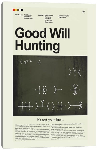 Good Will Hunting Canvas Art Print - Prints And Giggles by Erin Hagerman