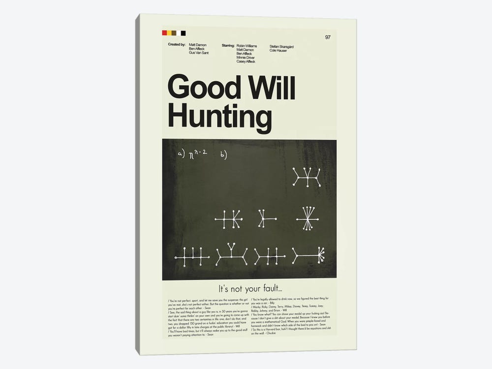 Good Will Hunting by Prints and Giggles by Erin Hagerman 1-piece Art Print