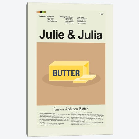 Julie and Julia Canvas Print #PAG410} by Prints and Giggles by Erin Hagerman Canvas Art