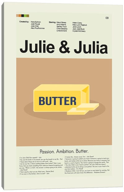 Julie and Julia Canvas Art Print - Prints And Giggles by Erin Hagerman