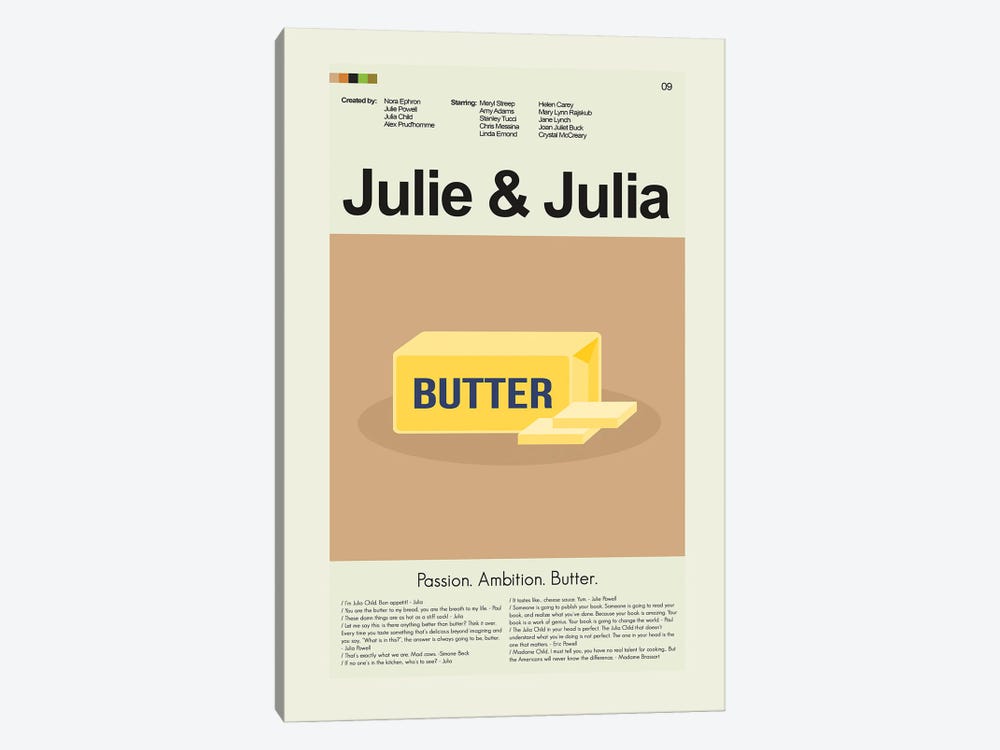 Julie and Julia by Prints and Giggles by Erin Hagerman 1-piece Canvas Artwork