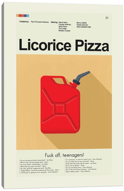 Licorice Pizza Canvas Art Print - Romance Movie Art