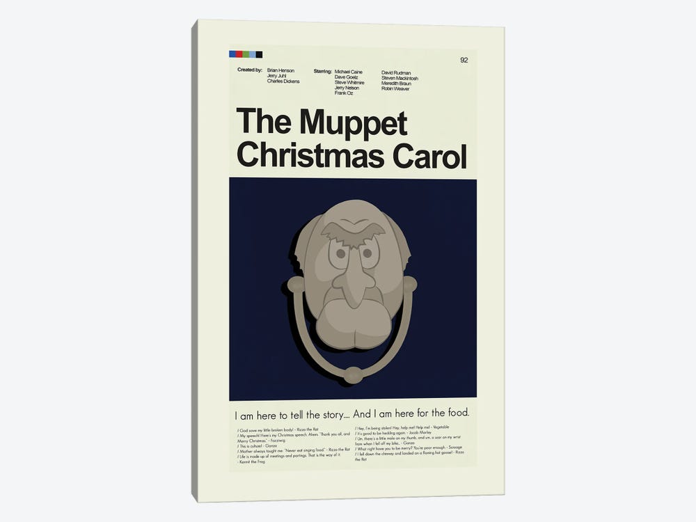 Muppet Christmas Carol by Prints and Giggles by Erin Hagerman 1-piece Canvas Art Print