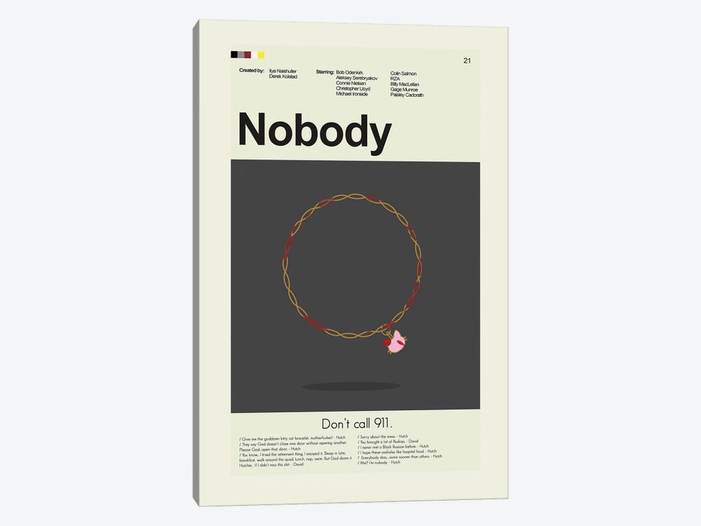 Nobody by Prints and Giggles by Erin Hagerman 1-piece Canvas Wall Art