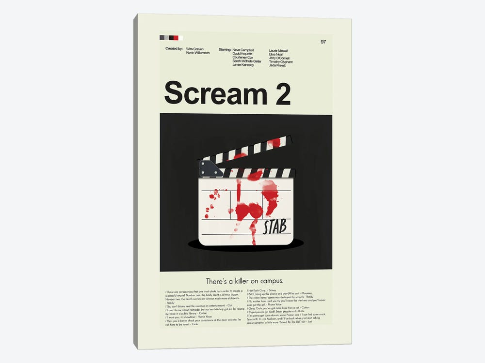 Scream 2 by Prints and Giggles by Erin Hagerman 1-piece Canvas Wall Art