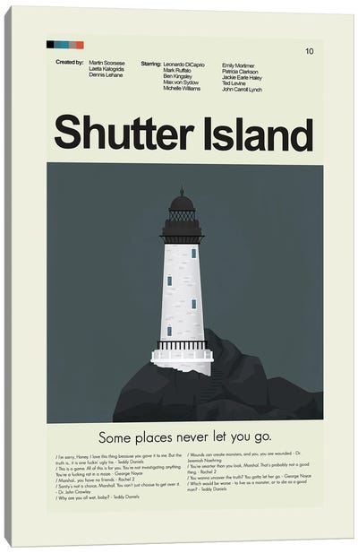 Shutter Island Canvas Art Print - Mystery & Detective Movie Art