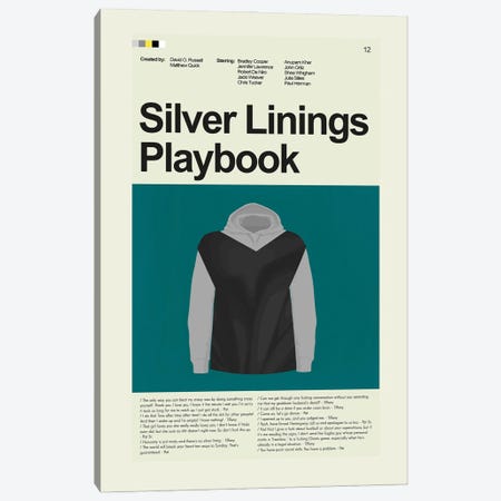 Silver Linings Playbook Canvas Print #PAG420} by Prints and Giggles by Erin Hagerman Art Print