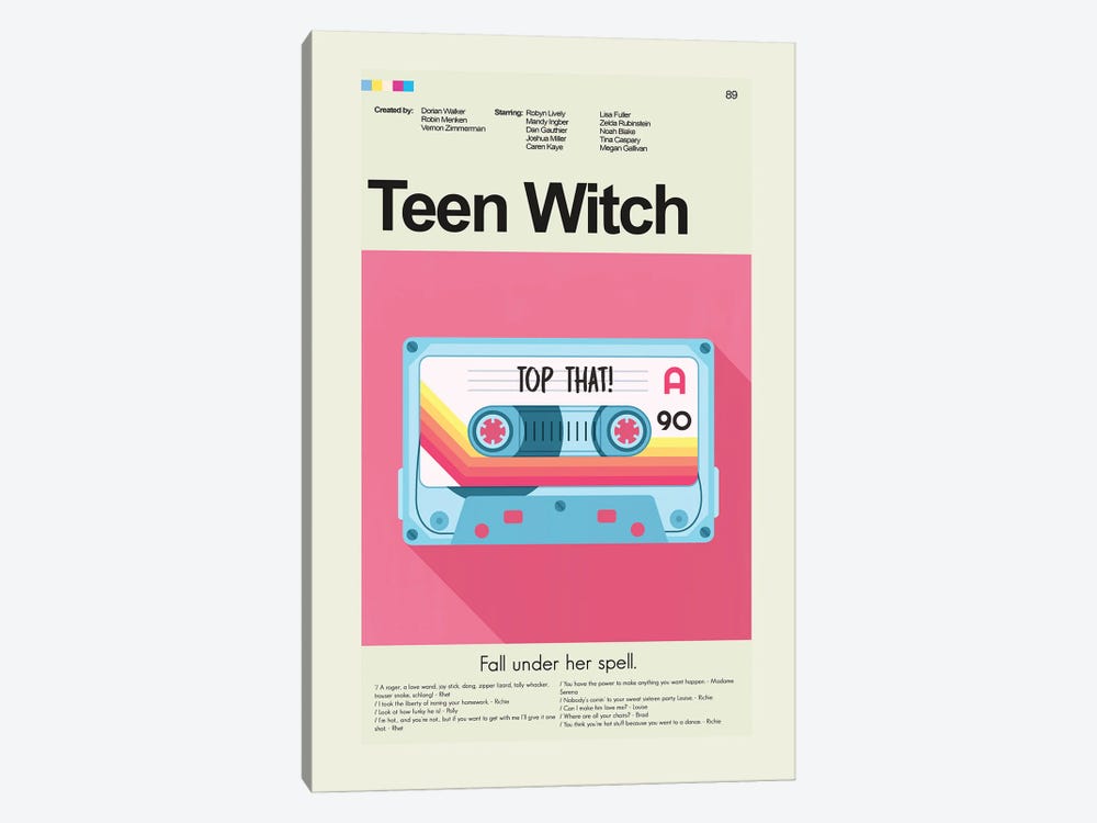 Teen Witch by Prints and Giggles by Erin Hagerman 1-piece Canvas Wall Art