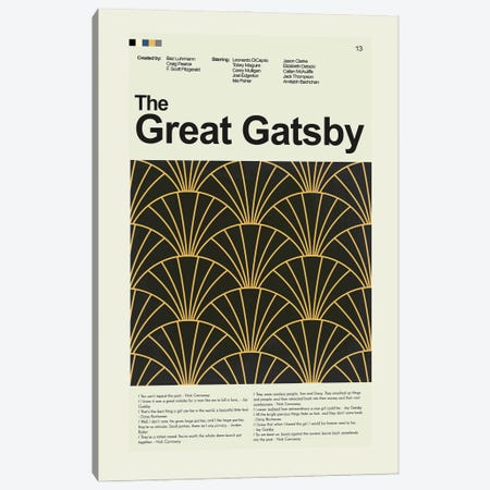 The Great Gatsby Canvas Print #PAG428} by Prints and Giggles by Erin Hagerman Canvas Print