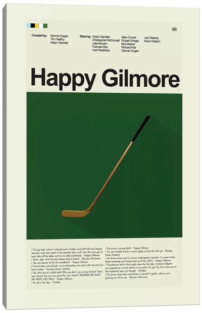 Happy Gilmore Canvas Art Print - Sports Film Art