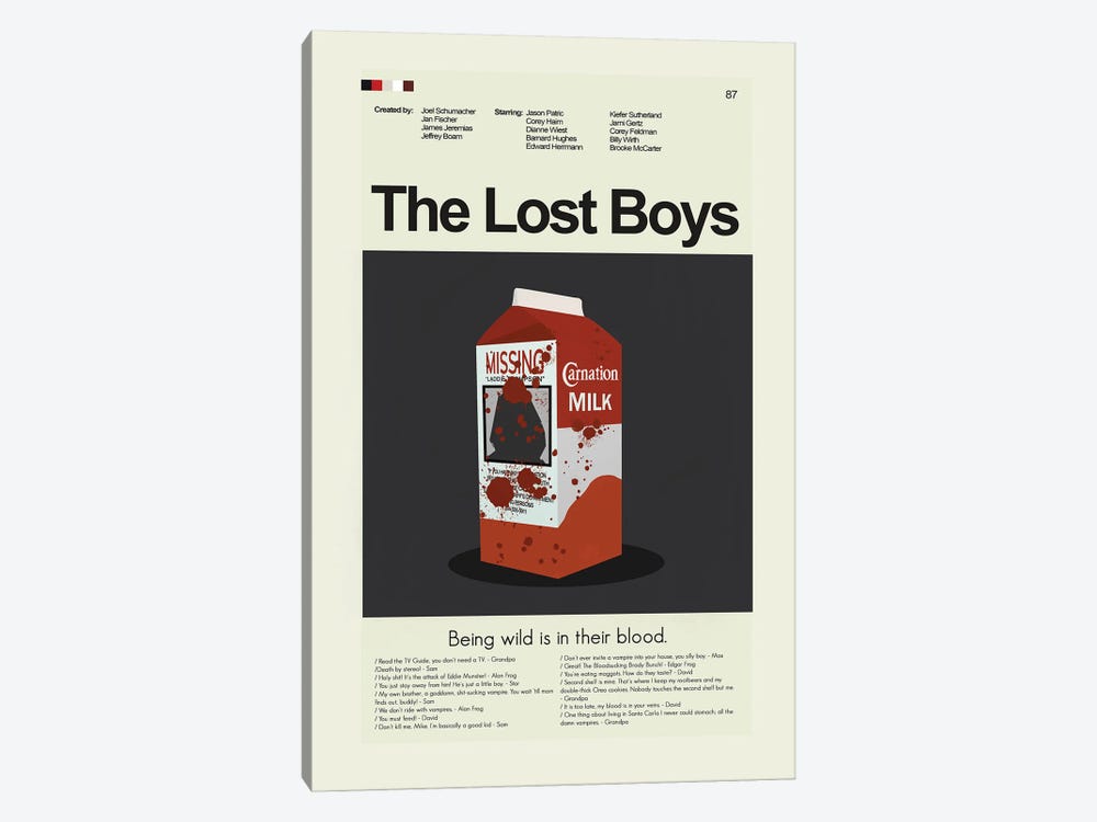 The Lost Boys by Prints and Giggles by Erin Hagerman 1-piece Canvas Art Print