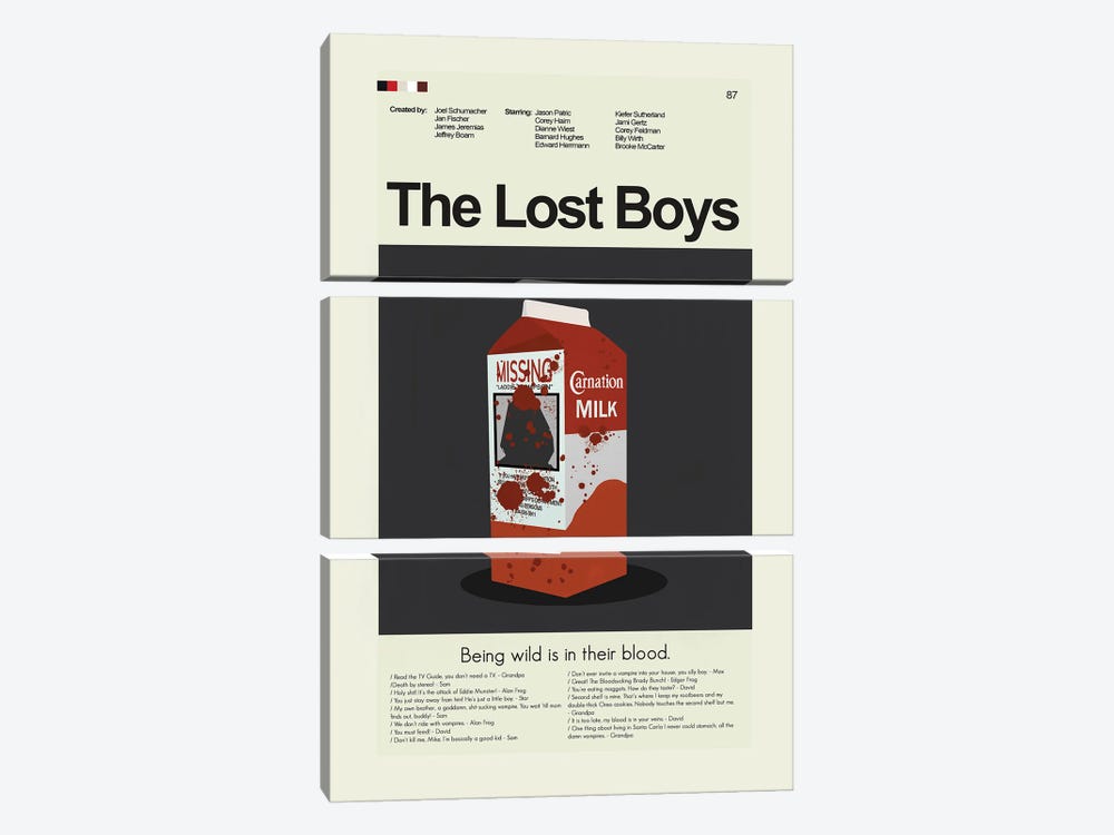 The Lost Boys by Prints and Giggles by Erin Hagerman 3-piece Art Print