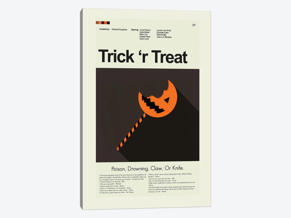 Trick 'R Treat by Prints and Giggles by Erin Hagerman 1-piece Canvas Wall Art
