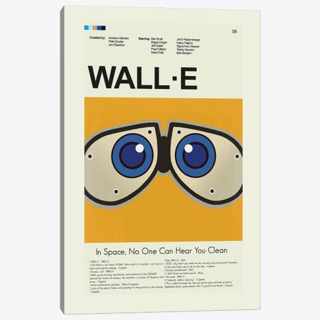 WALL-E Canvas Print #PAG439} by Prints and Giggles by Erin Hagerman Canvas Wall Art