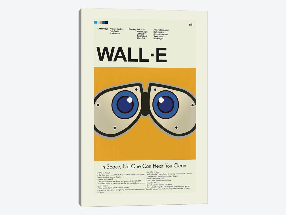 WALL-E by Prints and Giggles by Erin Hagerman 1-piece Art Print