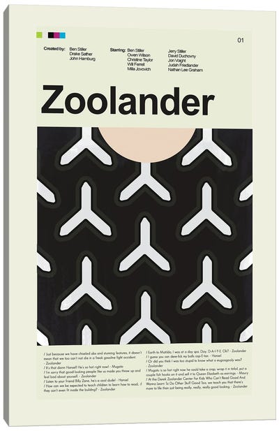 Zoolander Canvas Art Print - Zoolander