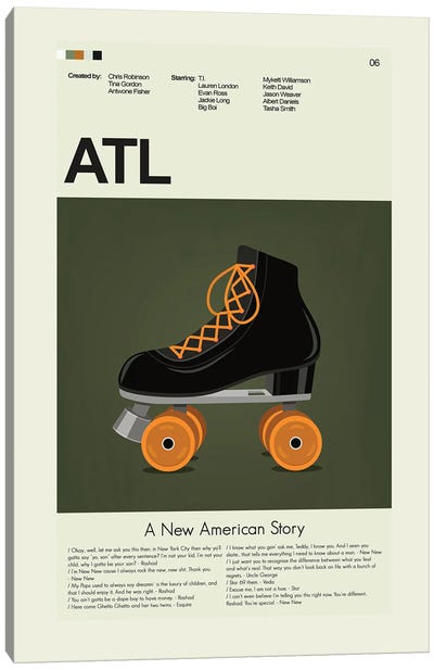 ATL Canvas Art Print - Rollerblading & Roller Skating