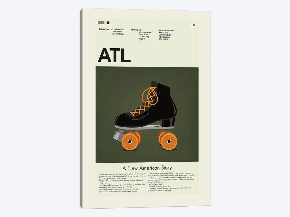 ATL by Prints and Giggles by Erin Hagerman 1-piece Canvas Print