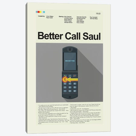 Better Call Saul Canvas Print #PAG448} by Prints and Giggles by Erin Hagerman Canvas Art Print
