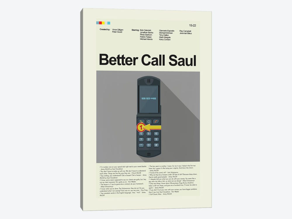 Better Call Saul by Prints and Giggles by Erin Hagerman 1-piece Art Print