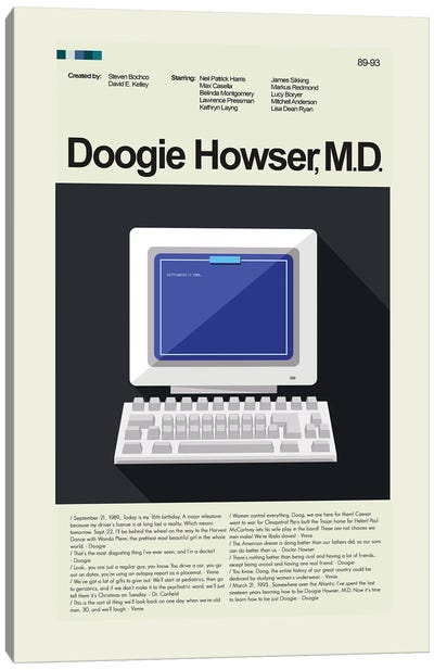Doogie Howser M.D. Canvas Art Print - Prints And Giggles by Erin Hagerman