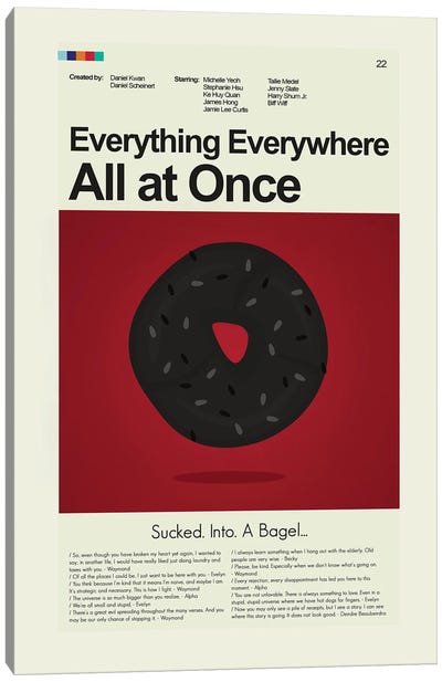 Everything Everywhere All At Once Canvas Art Print - Prints And Giggles by Erin Hagerman