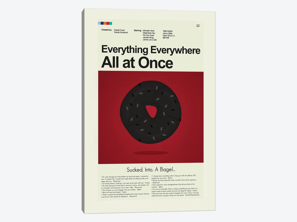 Everything Everywhere All At Once by Prints and Giggles by Erin Hagerman 1-piece Art Print
