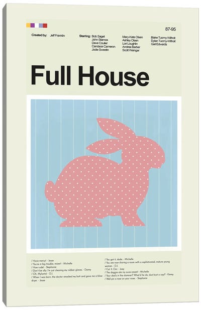 Full House Canvas Art Print - Prints And Giggles by Erin Hagerman
