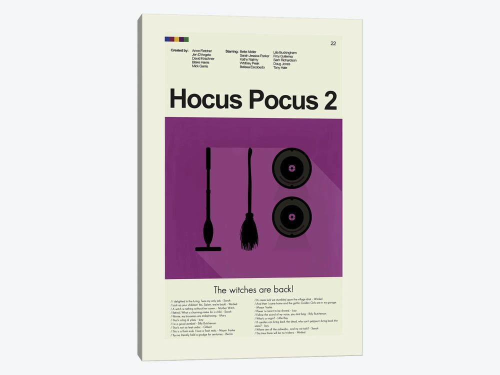 Hocus Pocus 2 by Prints and Giggles by Erin Hagerman 1-piece Art Print