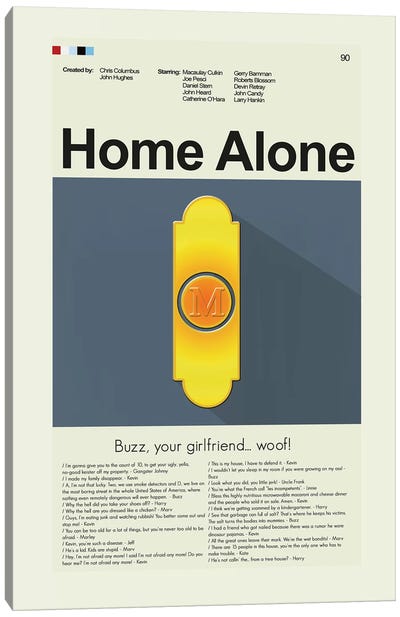 Home Alone Canvas Art Print - Comedy Movie Art